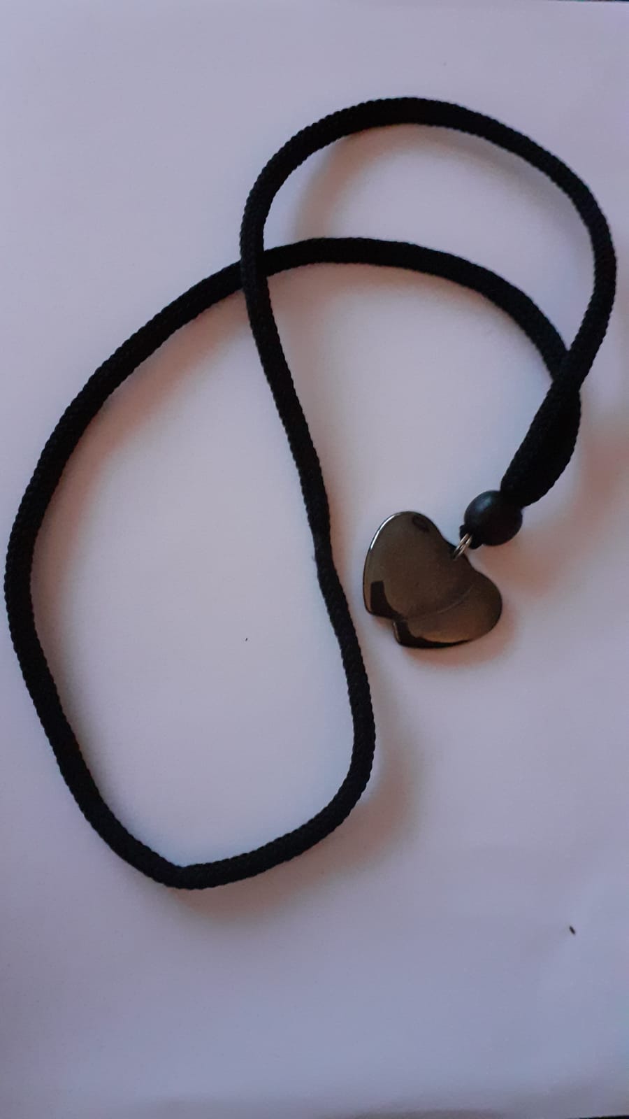 Heart Necklace with Tightening Knot